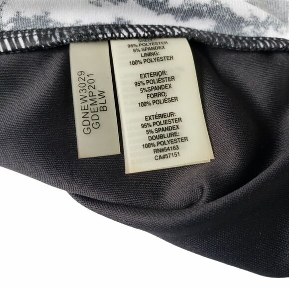 Guess Dress Womens 10 Black & White Faux Wrap Short - Picture 6 of 6